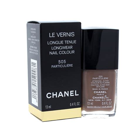 chanel le vernis nail colour 505 particuliere|chanel nail polish 402.